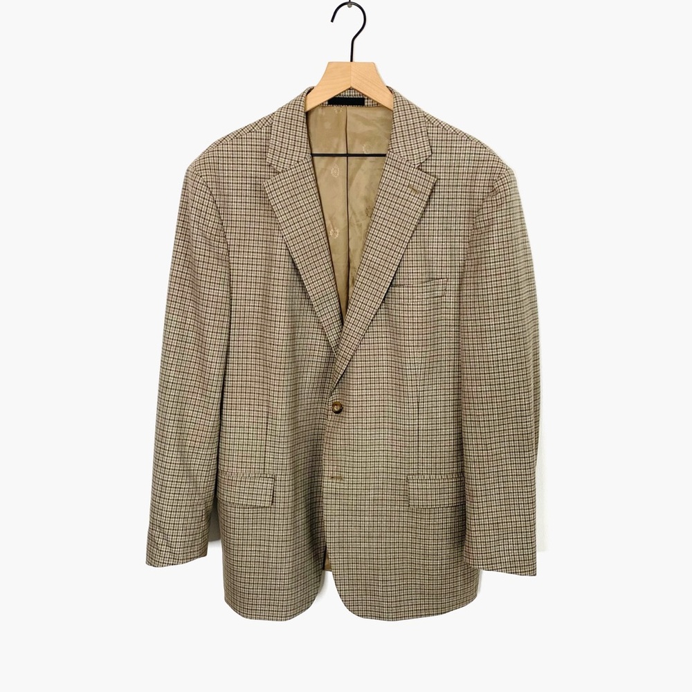 NEW Ralph Lauren Tan Microcheck Sport Jacket | 46L